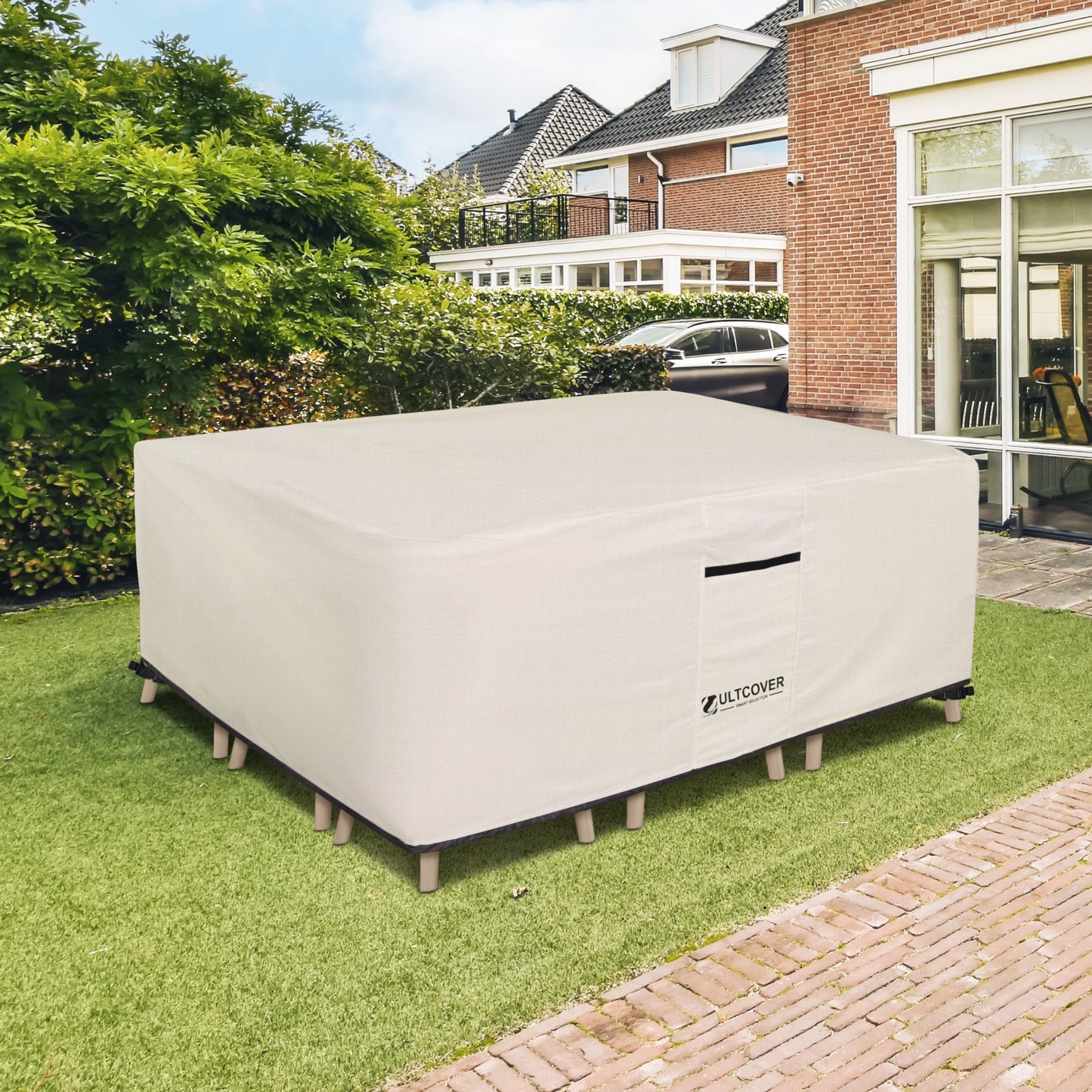 Patio Furniture Cover Fits Tables up to 88" x 62"