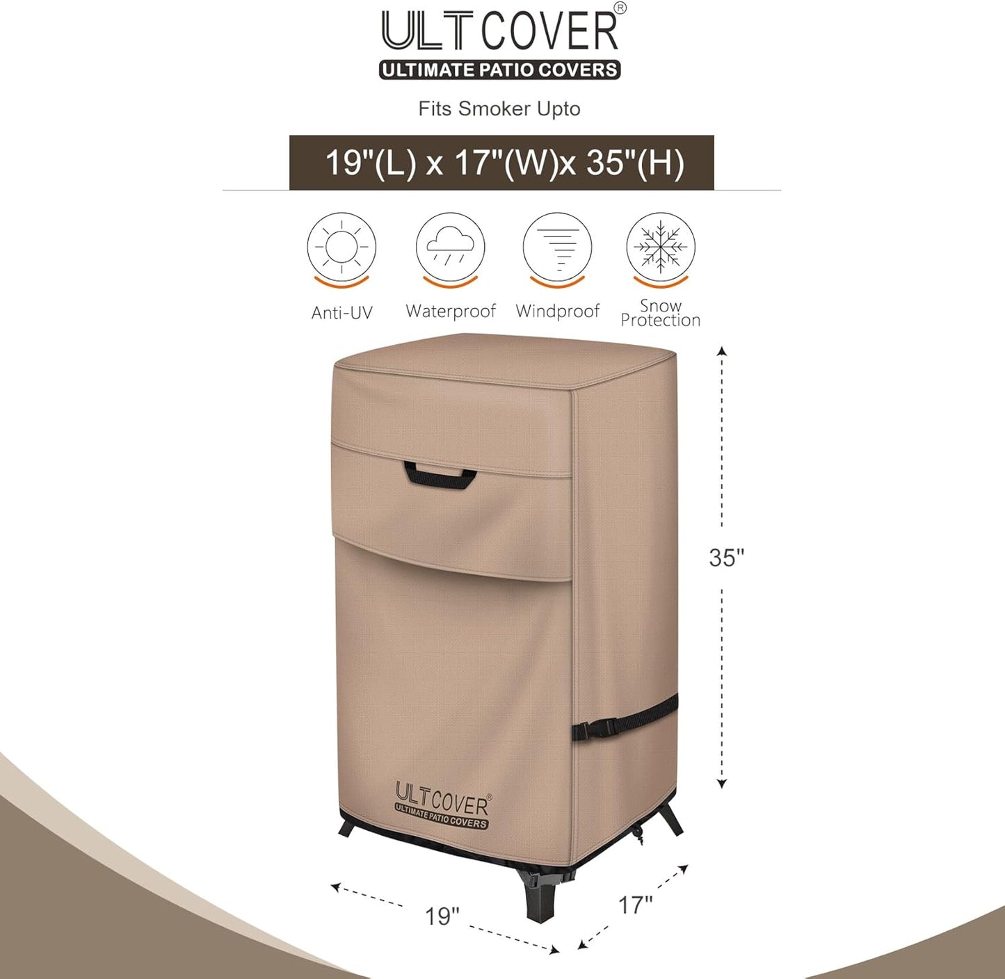 Waterproof Vertical Electric Smoker Cover