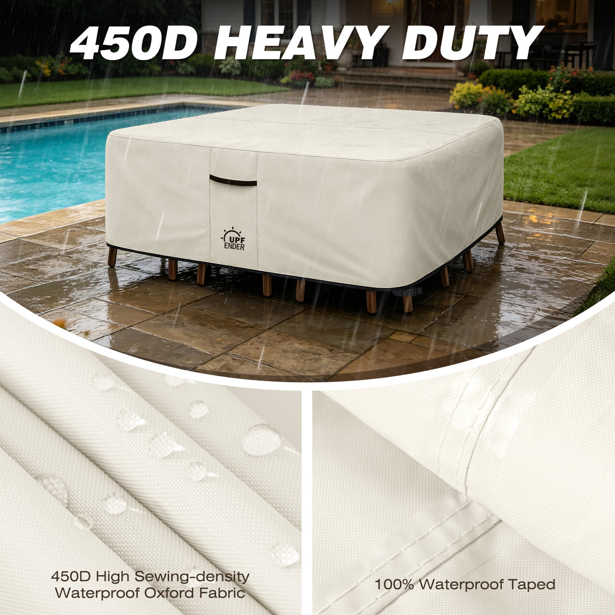 450D Patio Dining Set Cover