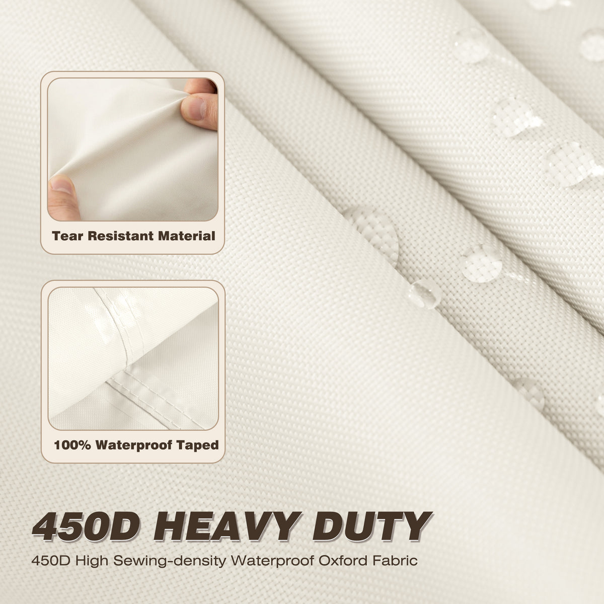UPFENDER | 450D 2 Pack Outdoor Rocking Chair Covers