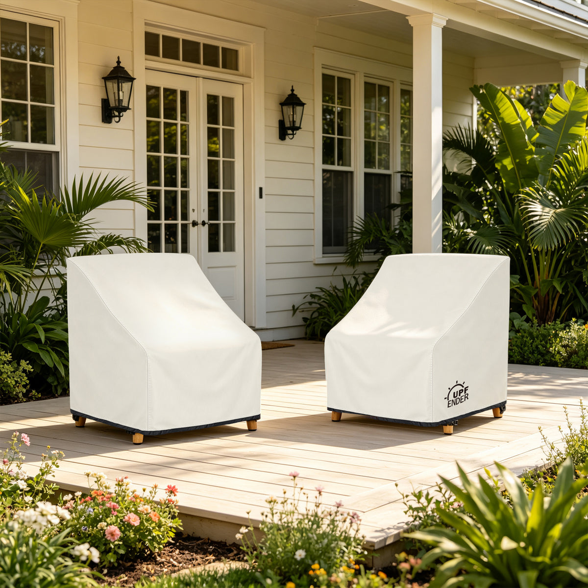 UPFENDER | 450D 2 Pack Outdoor Rocking Chair Covers
