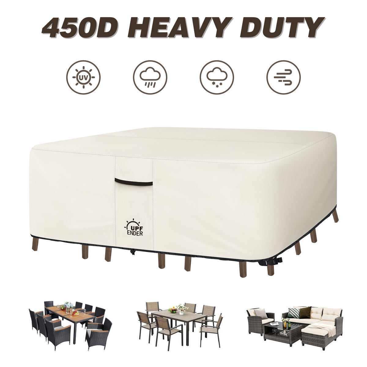 450D Patio Dining Set Cover