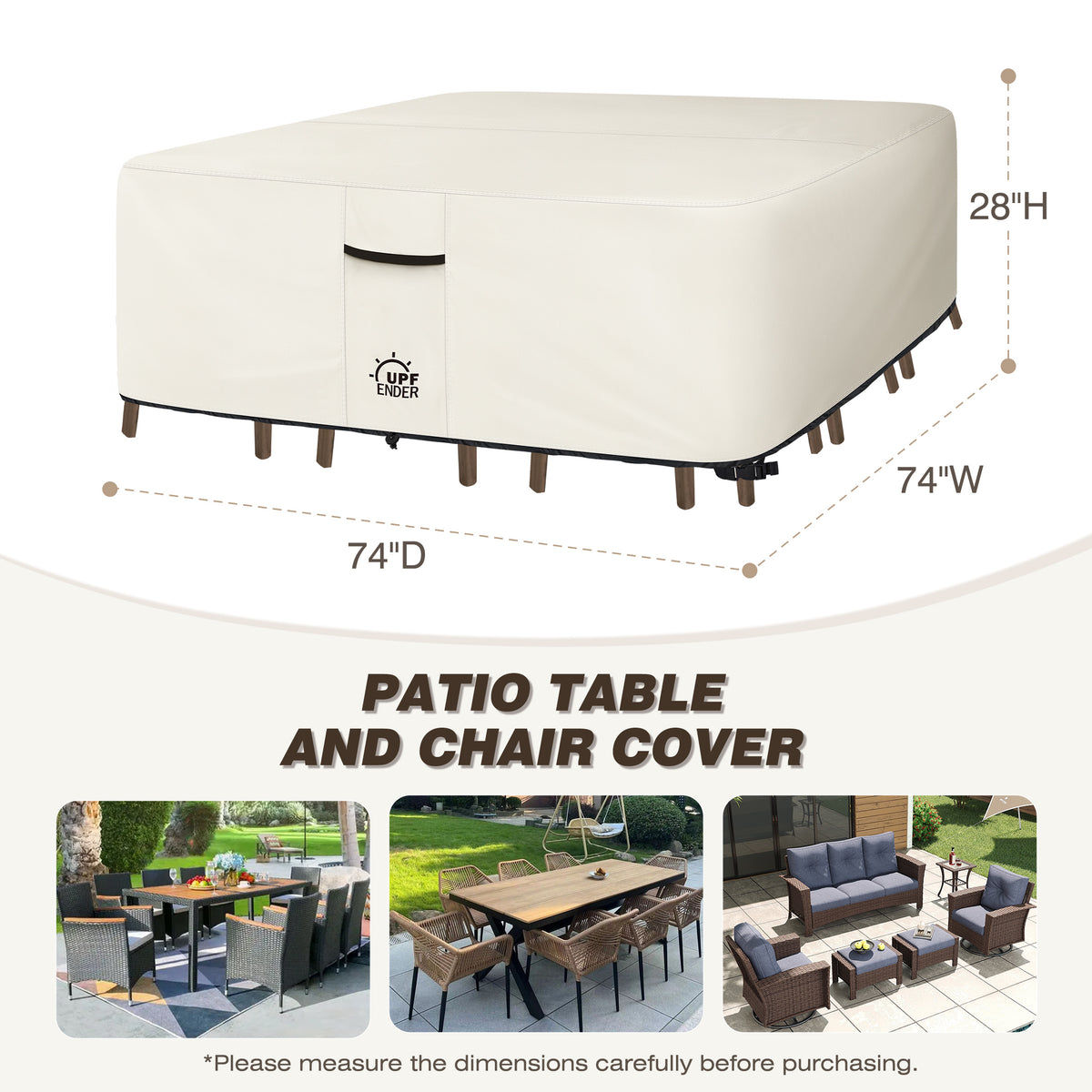 450D Patio Dining Set Cover