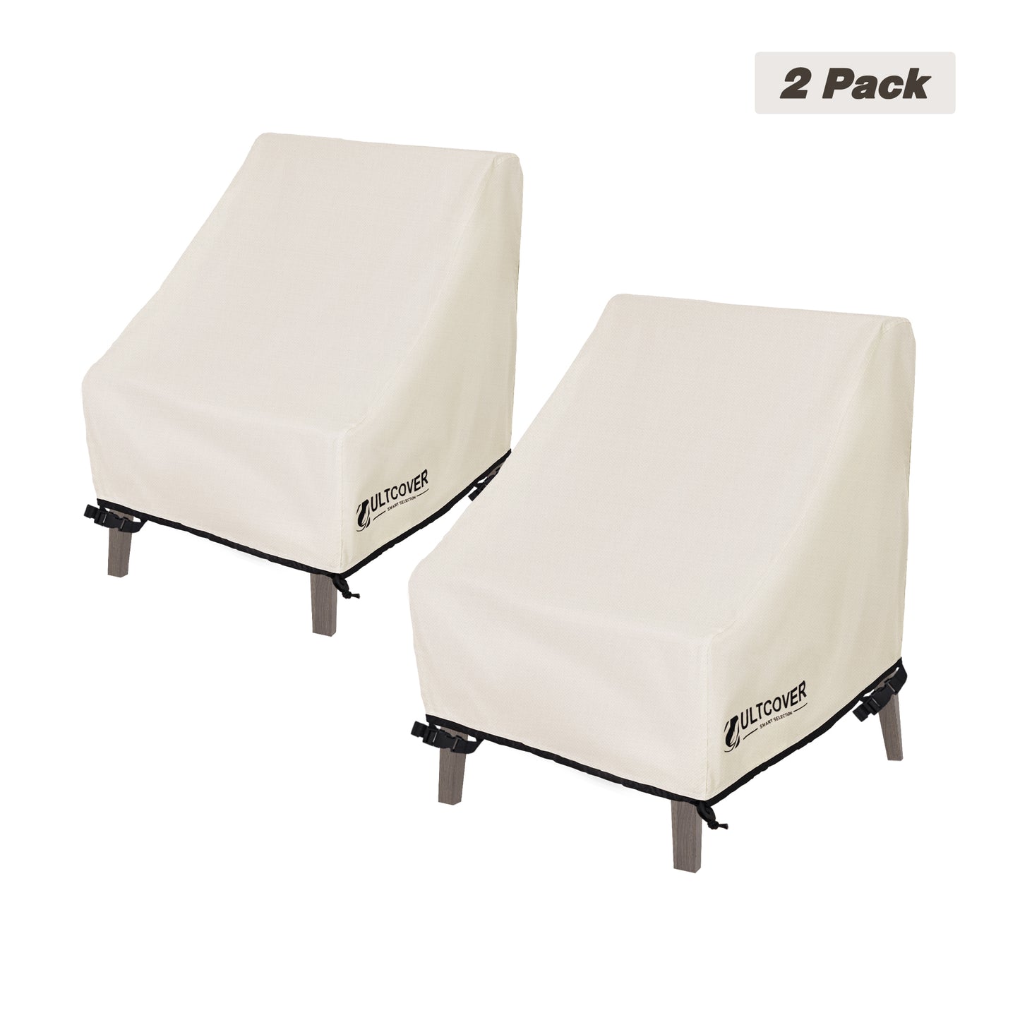 Waterproof patio chair cover for outdoor chairs beige
