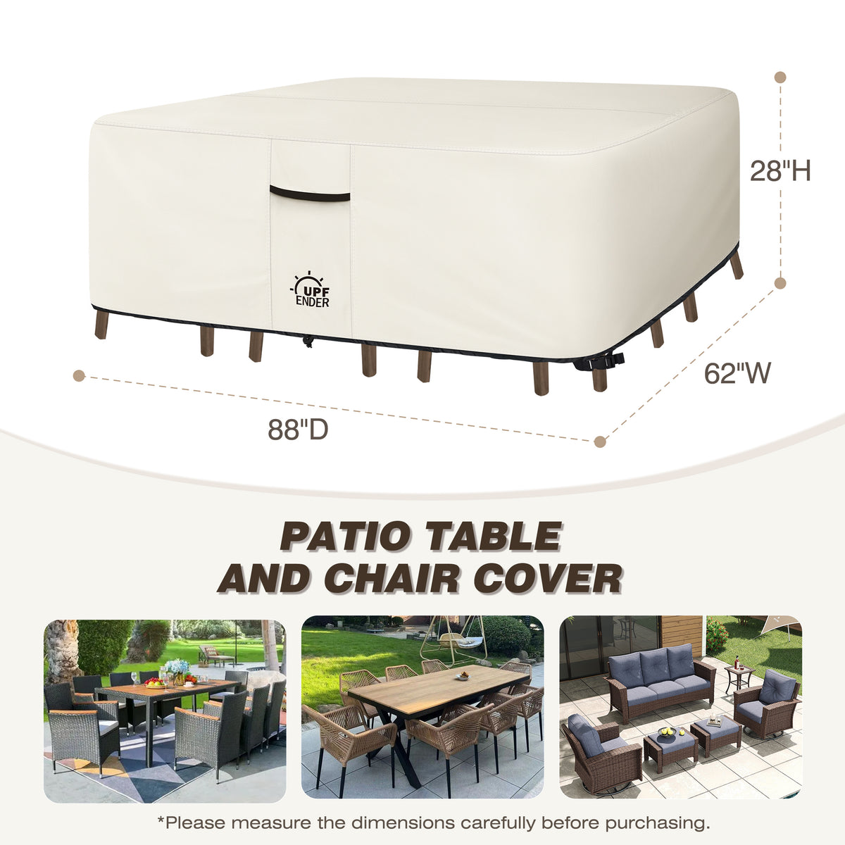 450D Patio Dining Set Cover