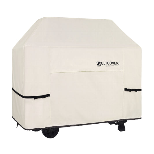Waterproof BBQ gas grill cover for outdoor grill protection beige