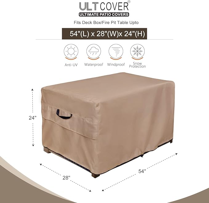 Patio Deck Box Storage Bench Cover