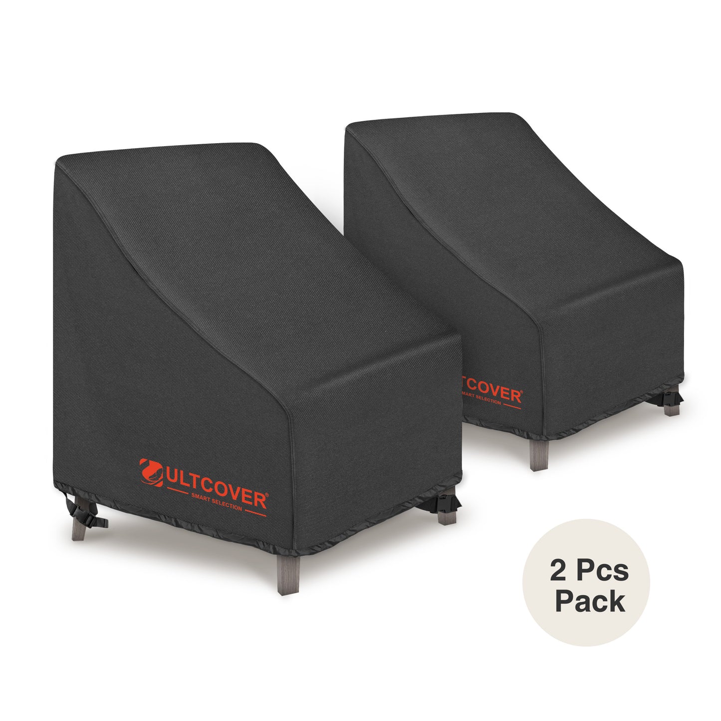 Waterproof patio chair covers set of two outdoor chairs black