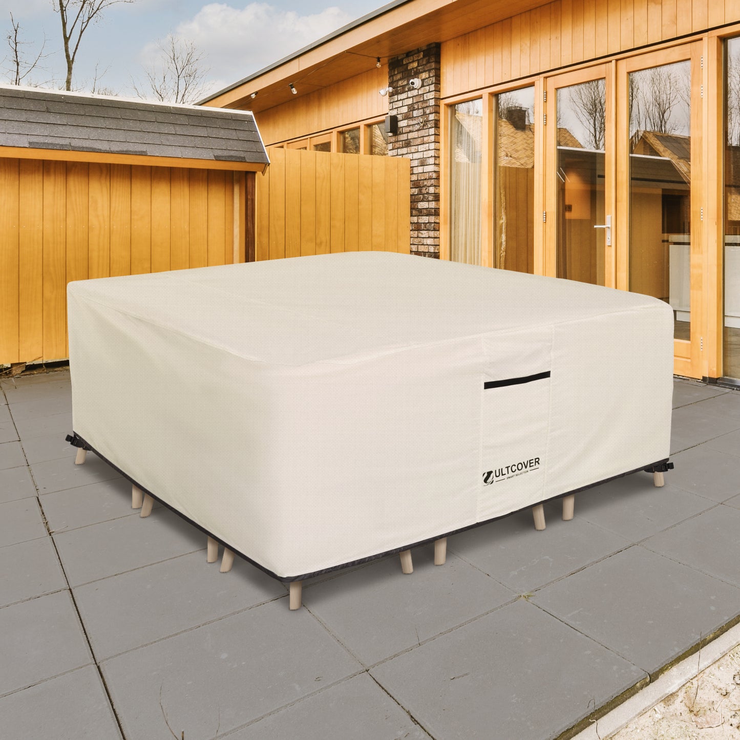 Patio Furniture Cover Fits Tables up to 74" x 74"